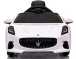 Maserati GranTurismo BIELY Auto na batérie z EVA kožené diaľkové ovládanie lítium-iónová batéria – Obrázok 4