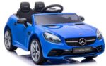 Mercedes SLC 300 modré kolesá z peny Eva, mäkké sedadlo, licencovaná lítium-iónová batéria – Obrázok 9