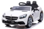 Mercedes SLC 300 biele penové EVA kolesá, mäkké sedadlo, licencovaná lítium-iónová batéria – Obrázok 7