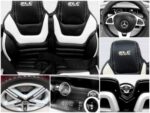 Mercedes SLC 300 čierne disky z peny Eva, mäkké sedadlo, licencovaná lítium-iónová batéria – Obrázok 2
