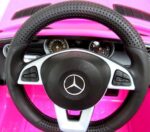 Mercedes SLC 300 ružové disky EVA peny, mäkké sedadlo, licencovaná lítium-iónová batéria – Obrázok 2