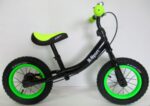 Odrážadlo R3 zeleno-čierne, R-Sport 12'' brzda, zvonček – Obrázok 8