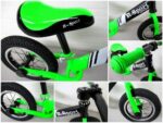 R8 R-Sport odrážadlo 12'' – zelené s nafukovacími kolesami a ložiskami v riadidlách – Obrázok 5