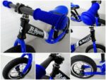 R8 R-Sport odrážadlo 12'' – modré s nafukovacími kolesami a ložiskami v riadidlách – Obrázok 5