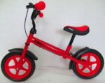 R9 R-Sport odrážadlo 12'' – červené s brzdou a zvončekom – Obrázok 3