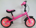 R9 R-Sport odrážadlo 12'' – ružové s brzdou a zvončekom – Obrázok 7