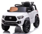 Detské autíčko Toyota Tacoma – Biele (Koža + Kufor) – Obrázok 4