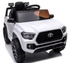 Detské autíčko Toyota Tacoma – Biele (Koža + Kufor) – Obrázok 11